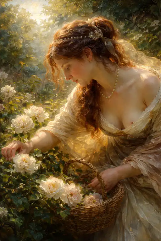 The Solitary Rose Gathers