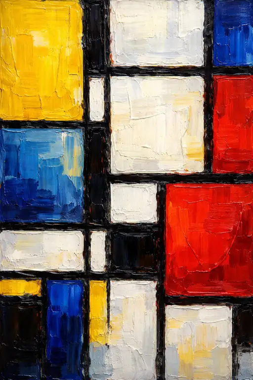 Geometric Rhythms in Bold Hues