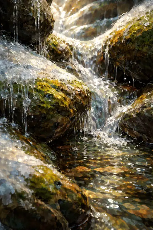Whispers of the Mossy Stream