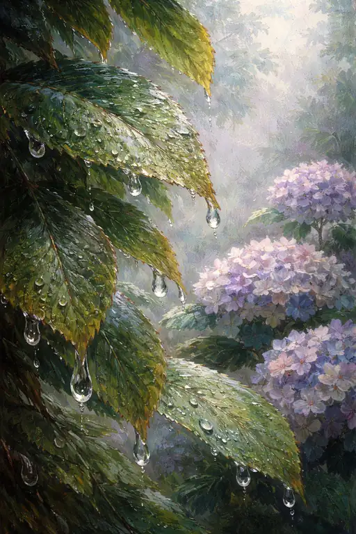 紫陽花の涙
