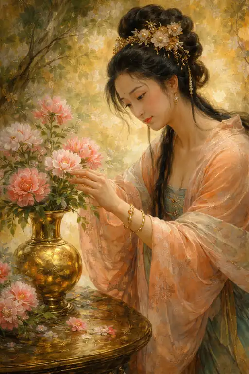 Bathed in Pink Petals