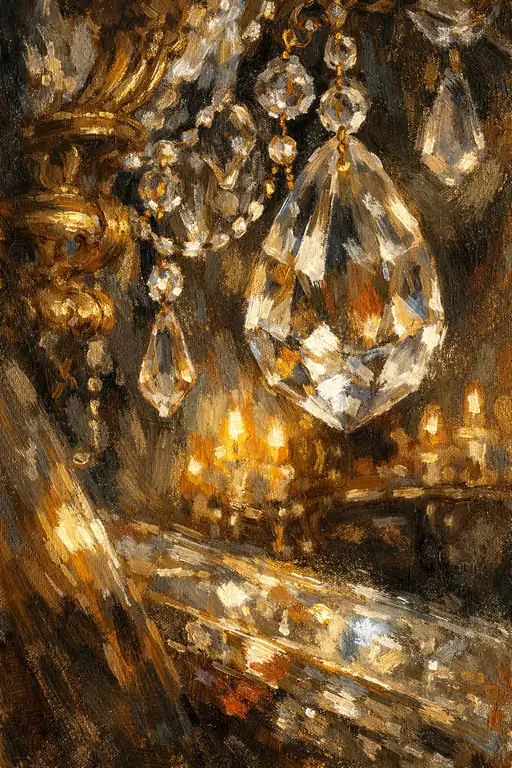 Lustrous Whispers of the Crystal Ballroom