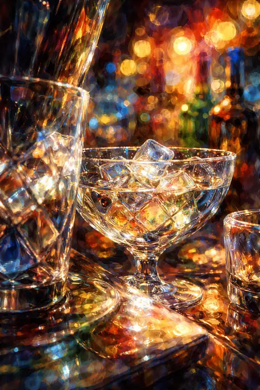 Refracted Celebrations: Amber and Azure