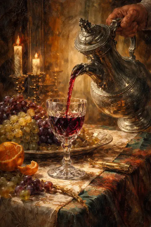 Elegance Flowing: A Quiet Luxury of Wine and Silver