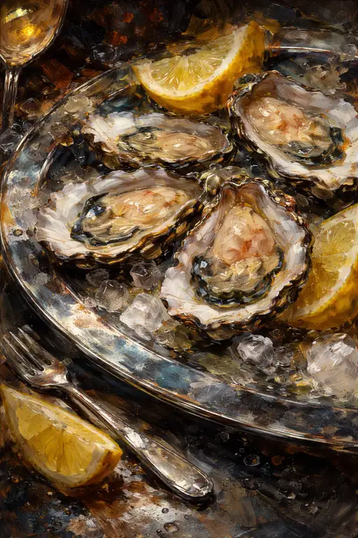 潮騒の饗宴：氷上の牡蠣
