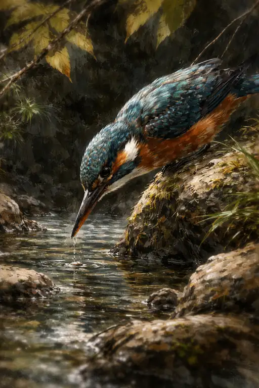 The Poised Jewel of the Stream