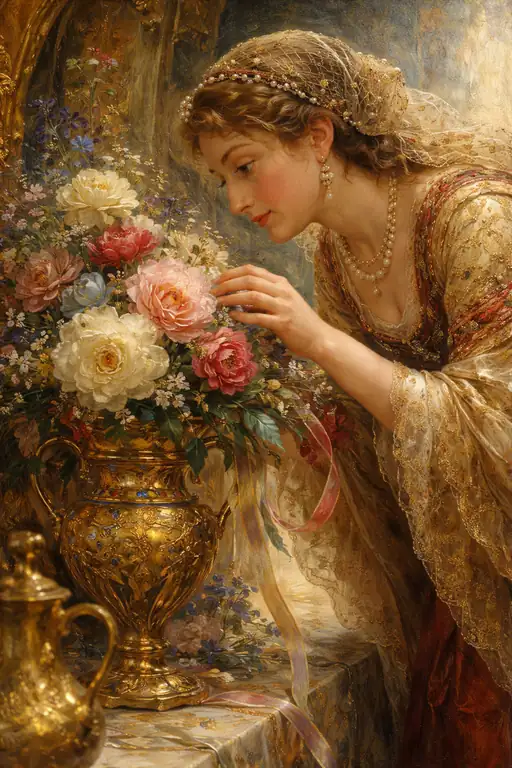 A Quiet Encounter with Blooming Opulence