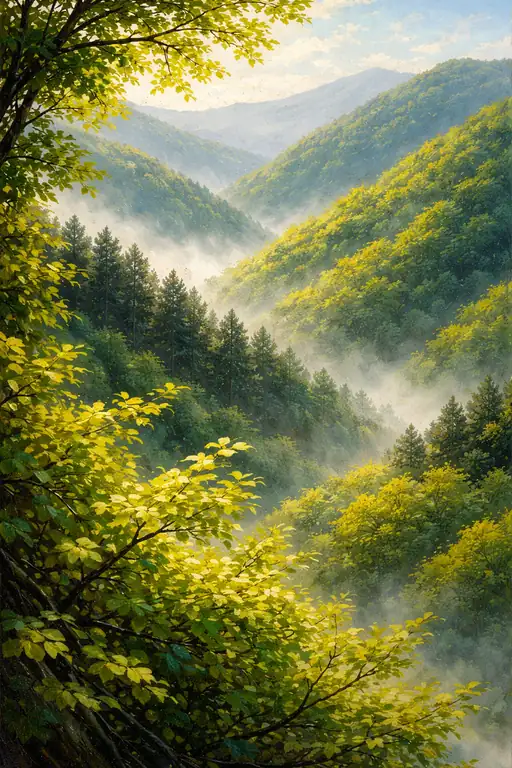 The River's Journey Through the Valley
