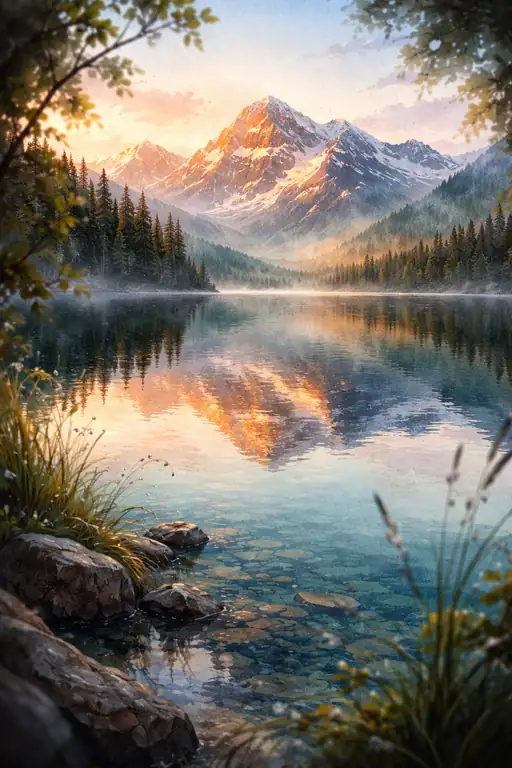 The River's Gentle Mirror