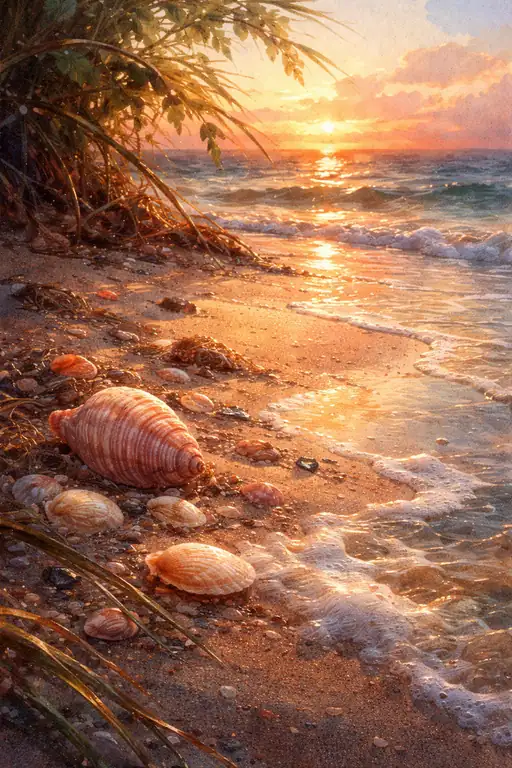 Tranquil Song of the Golden Seashell