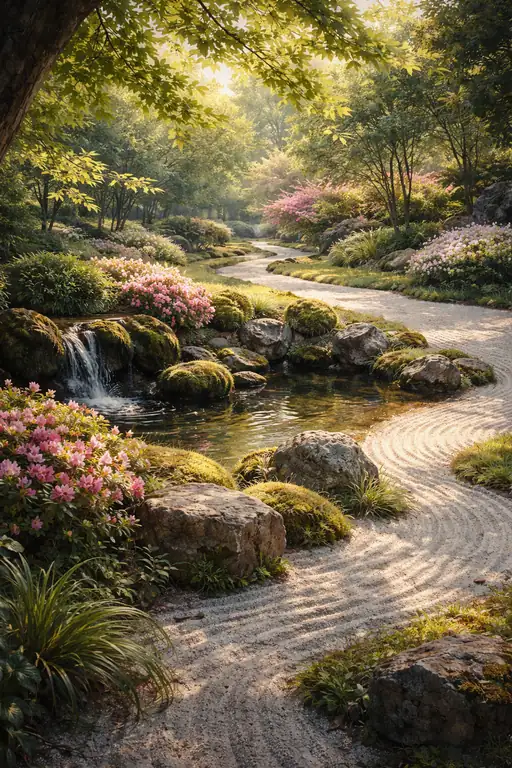 Serene Harmony: The Water's Gentle Path