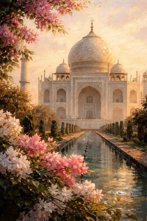 Golden Dawn Over the Marble Dream
