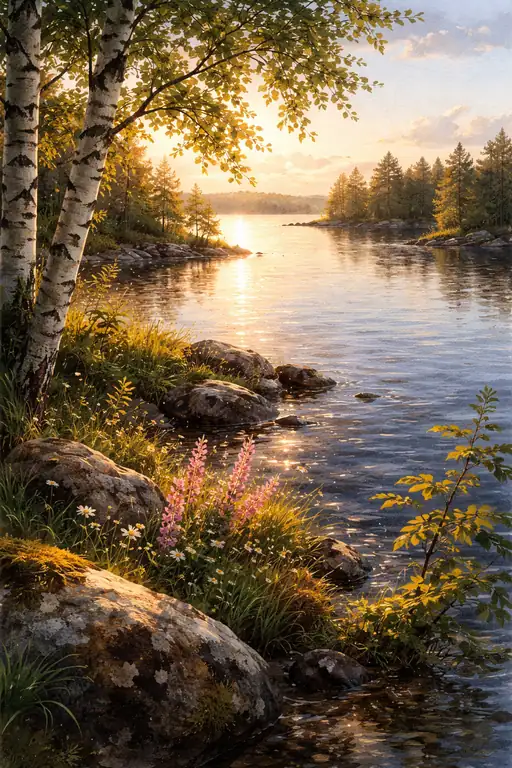 Awe-Inspiring Twilight Sky Reflected on Serene Waters