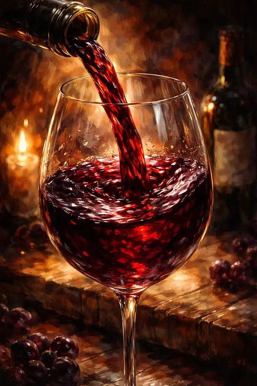 Pouring Crimson Shadows