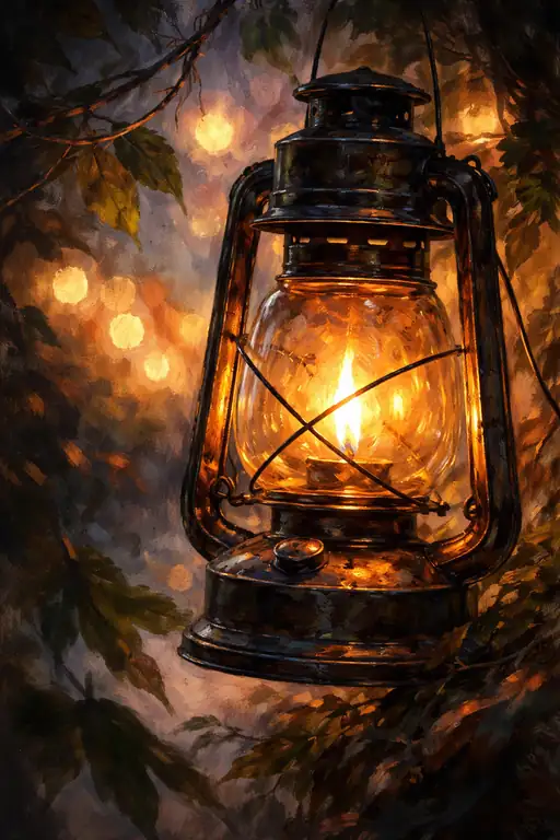 A Solitary Spark in the Whispering Woods