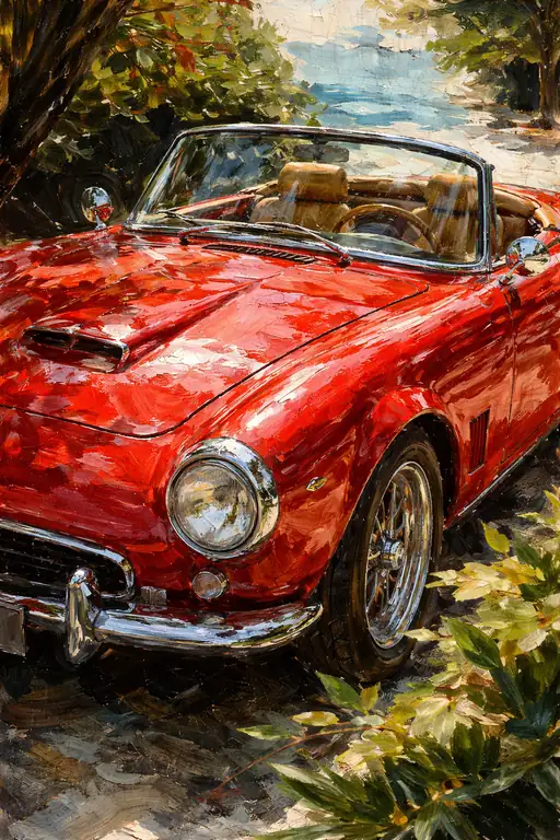 Sunlit Nostalgia in Red