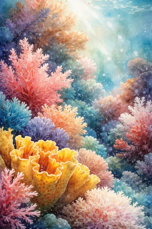 陽光が暴く虹色の珊瑚の秘密