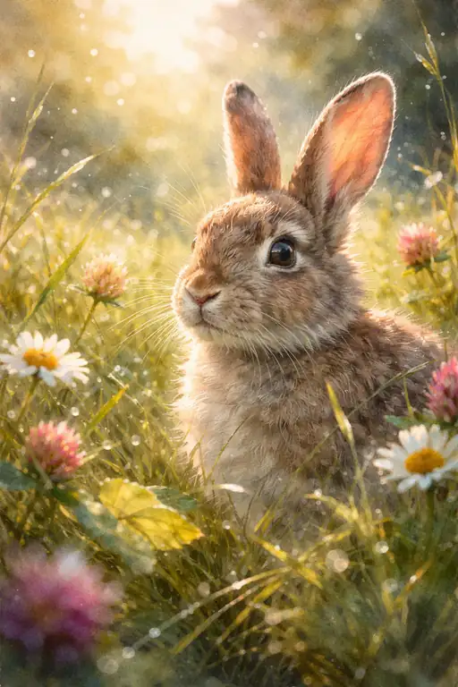 Sunlit Whispers of the Meadow
