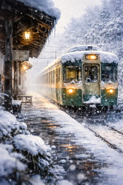 冬の雪に溶けゆく記憶