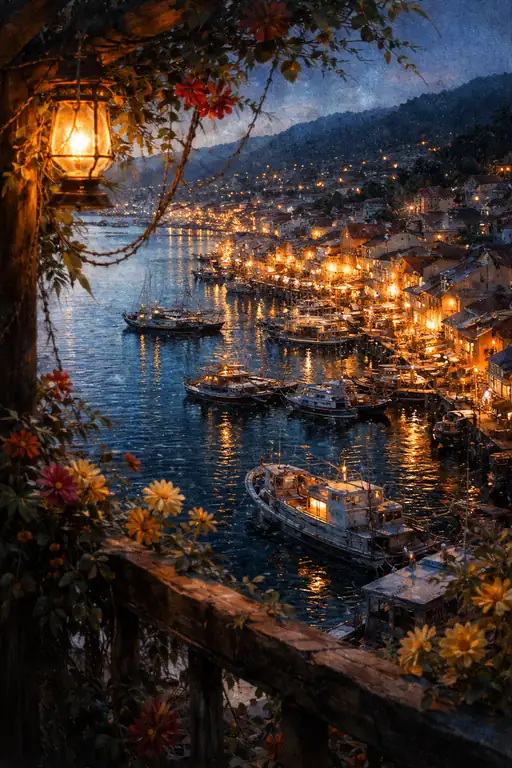 Warm Glow of the Seashore Nights