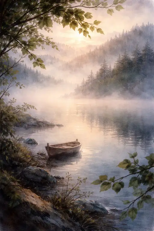 Echoes of Gold in the Misted Silence
