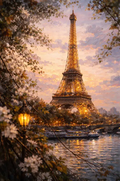 Golden Hour at the Eiffel Tower