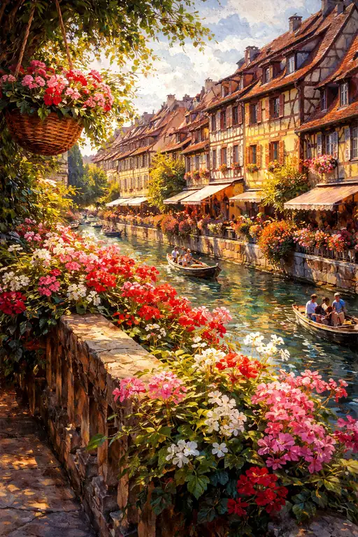 Vibrant Canals of Colmar
