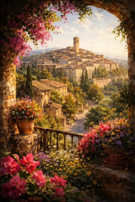 Whispers of the Sunlit Balcony