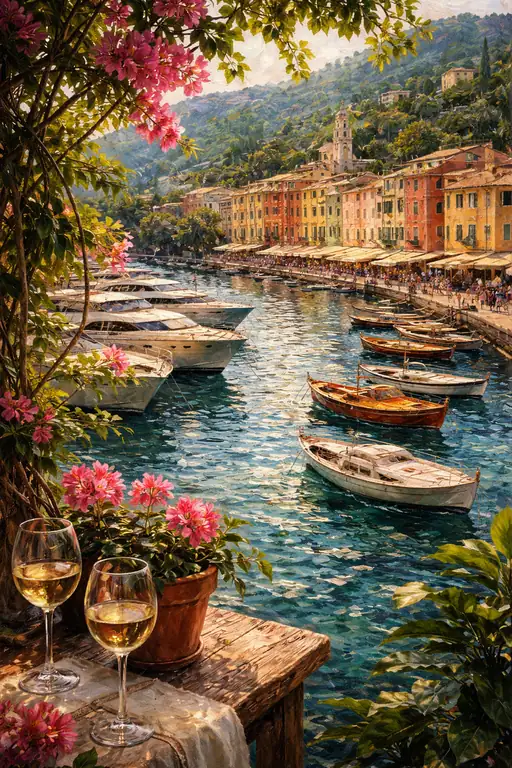 A Toast to the Shimmering Harbor