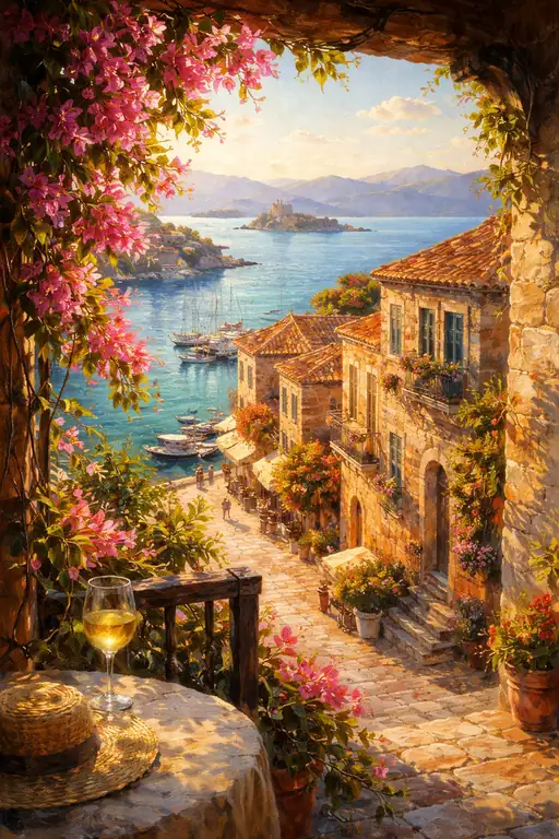A Golden Afternoon on the Terrace