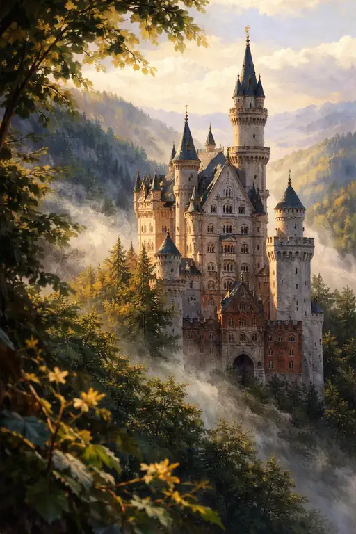 The Misty Splendor of the Alpine Fortress