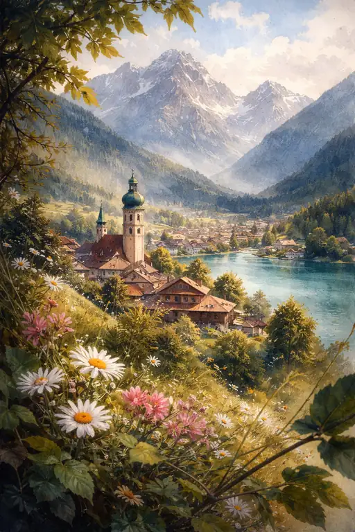 Spring Awakening in the Alpine Valley