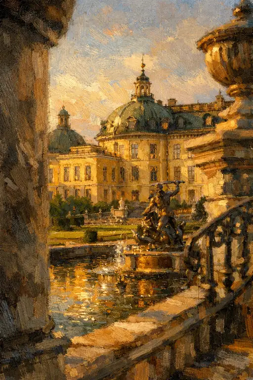 Drottningholm Palace in Golden Splendor