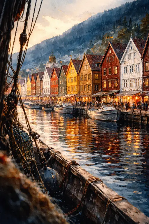 Twilight at the Historic Quay