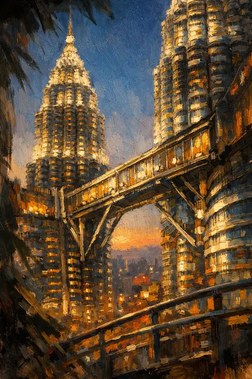 Monoliths Bathed in Golden Fire