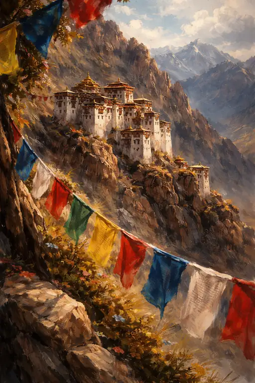 Sacred Serenity at the Edge of the Sky