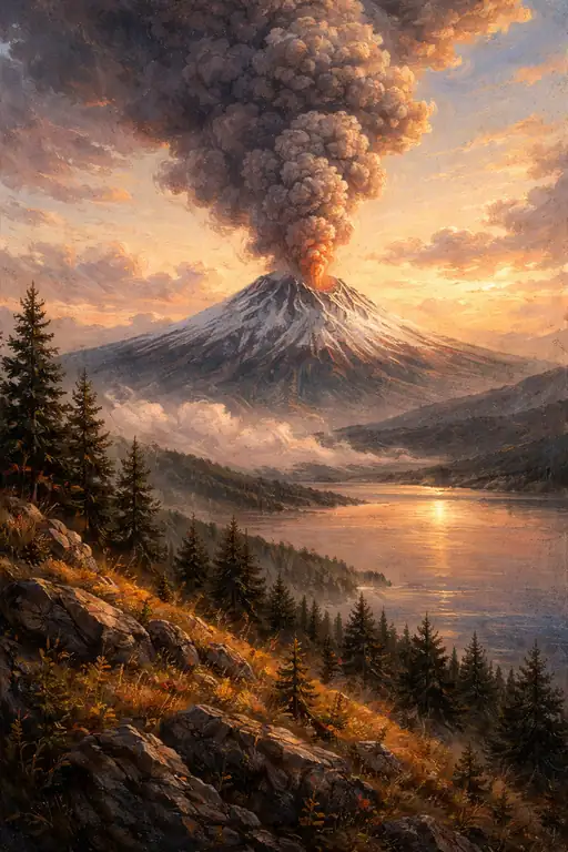 Majestic Fury Beneath the Setting Sun