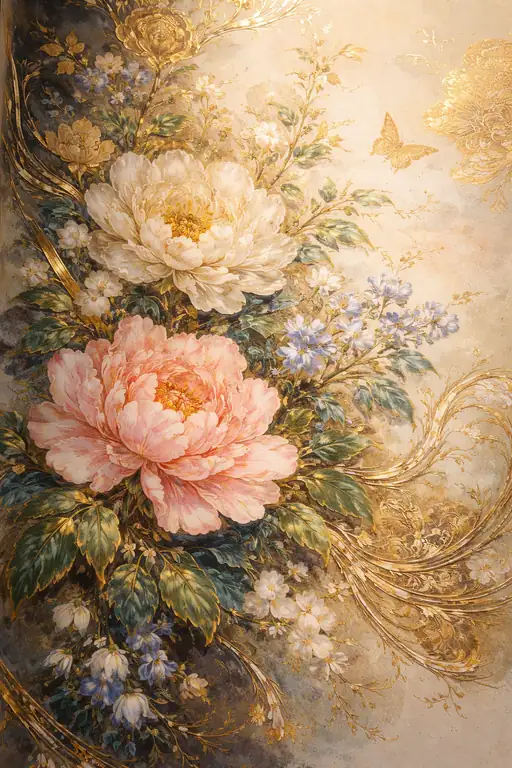 Eternal Splendor in Gold and Silk