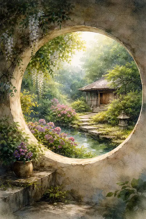 The Moon Window’s Quiet Embrace of the Sleeping Garden