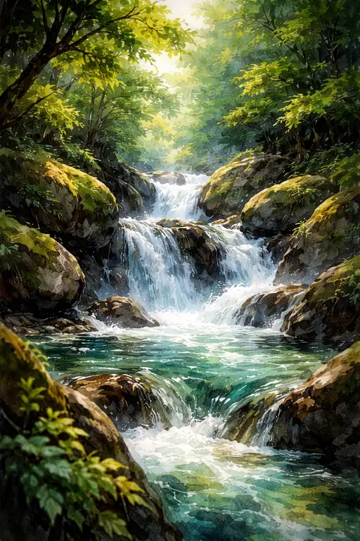 The Emerald Melody of the Untouched Stream