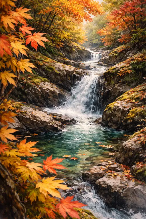 Whispers of the Autumn Brook