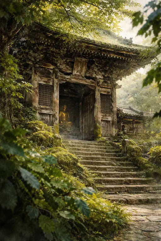Golden Echoes in the Ancient Forest