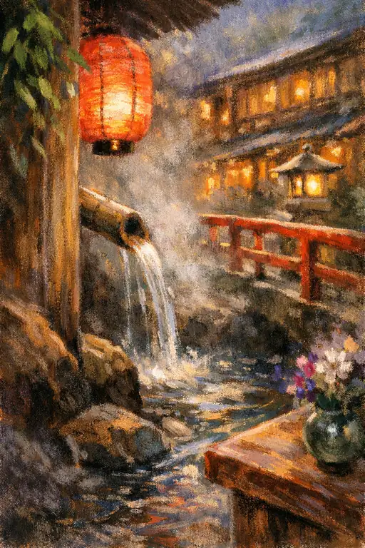 提灯の灯りが紡ぐ夜の温もり