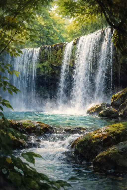 The Forest’s Crystal Veil