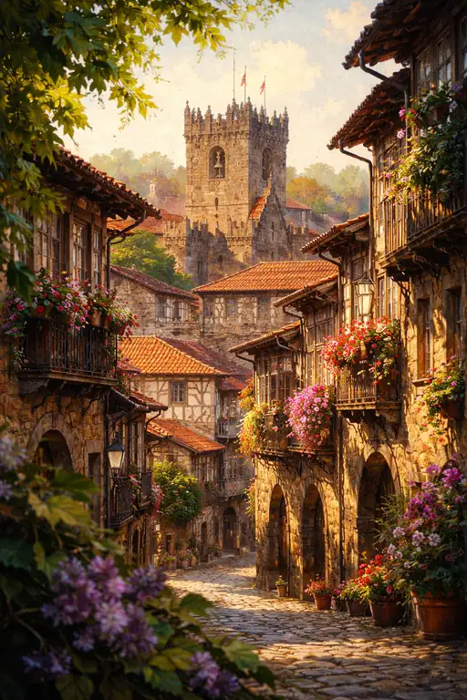 Echoes of Eternity in a Cobblestone Haven