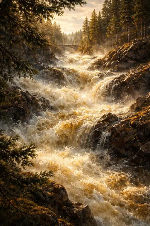 The Golden Energy of the Untamed Gorge
