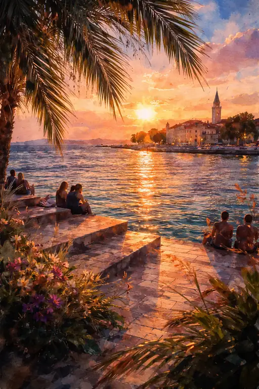 Golden Hour from Waterfront Steps