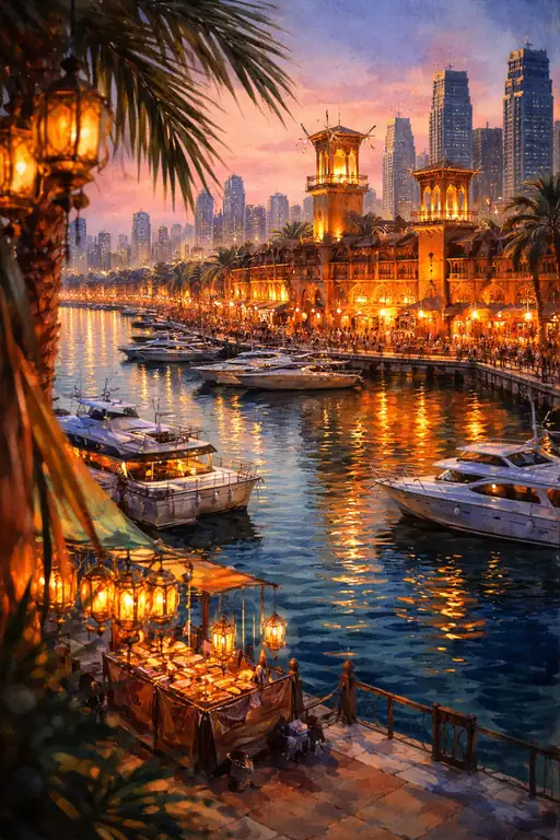 Twilight at the Marina