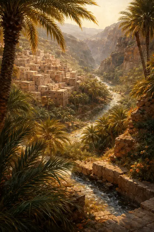 The Oasis Born of Stone and Light