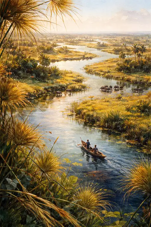 Timeless Voyage Through the Reeds